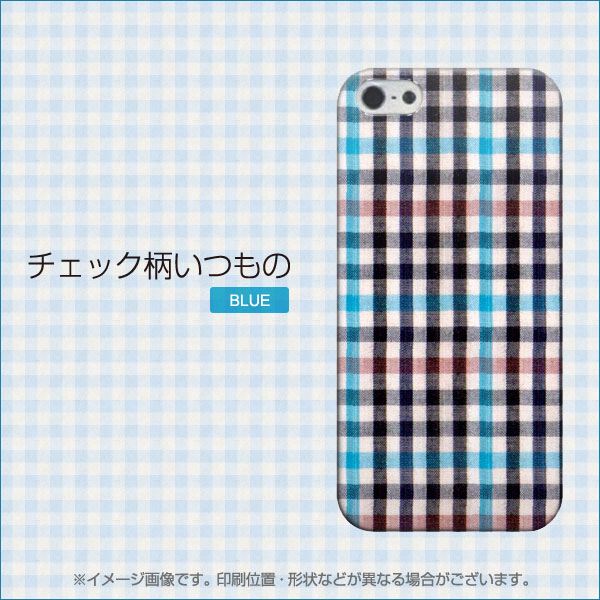 iPhone5/iPhone5s 高画質仕上げ 背面印刷 ハードケース【EK826 チェック柄いつものブルー】