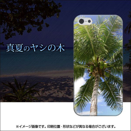 iPhone5/iPhone5s 高画質仕上げ 背面印刷 ハードケース【EK843 真夏のヤシの木】