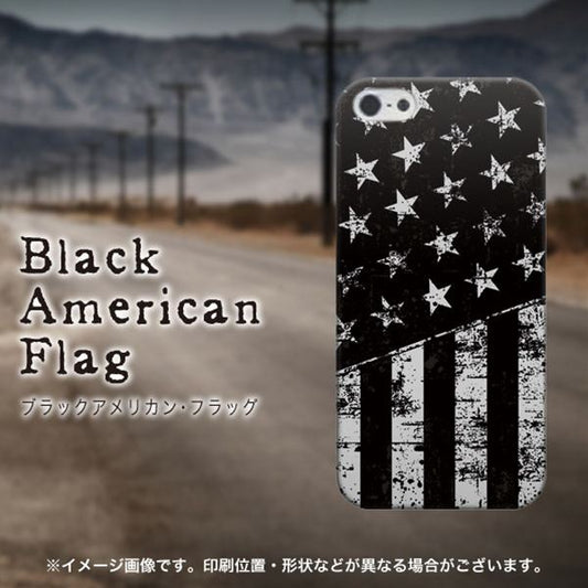 iPhone5/iPhone5s 高画質仕上げ 背面印刷 ハードケース【UB998 ブラックアメリカンフラッグ】