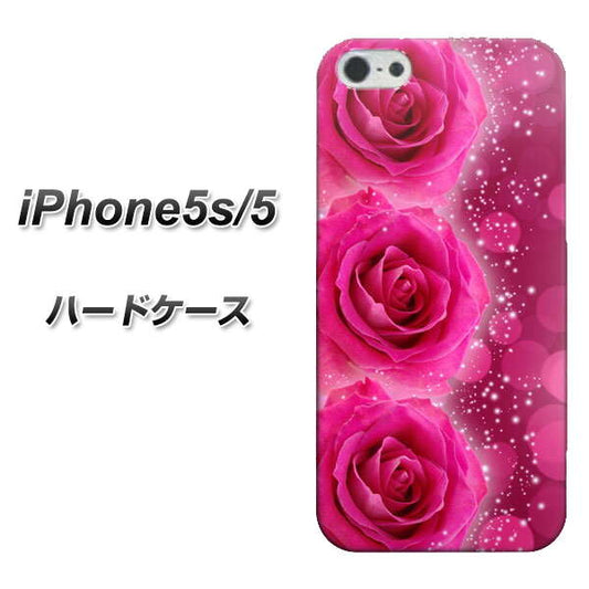 iPhone5/iPhone5s 高画質仕上げ 背面印刷 ハードケース【VA815 3連のバラ】