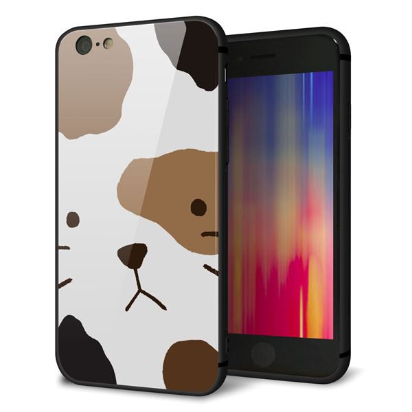 iPhone6 強化ガラス＆TPUスマホケース ガラプリ【IA801 みけ】