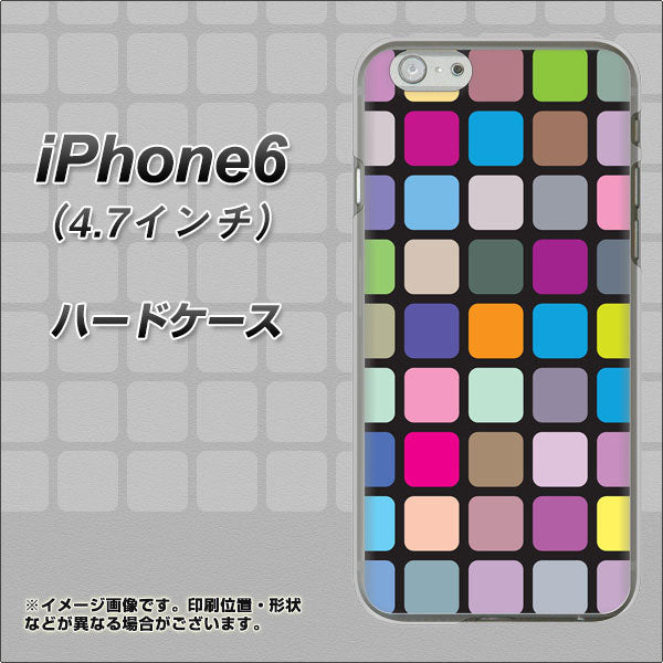 iPhone6 高画質仕上げ 背面印刷 ハードケース【509 カラースクエア】
