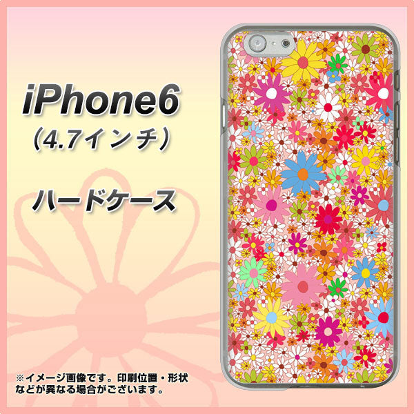 iPhone6 高画質仕上げ 背面印刷 ハードケース【746 花畑A】