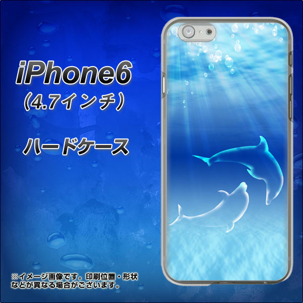 iPhone6 高画質仕上げ 背面印刷 ハードケース【1048 海の守り神イルカ】