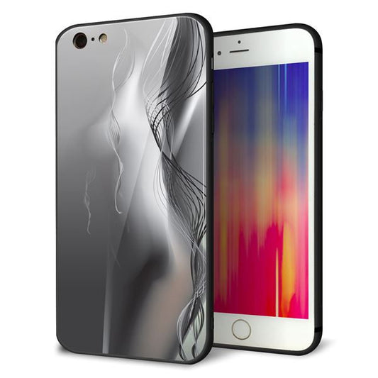 iPhone6 PLUS 強化ガラス＆TPUスマホケース ガラプリ【566 ボディウォール】