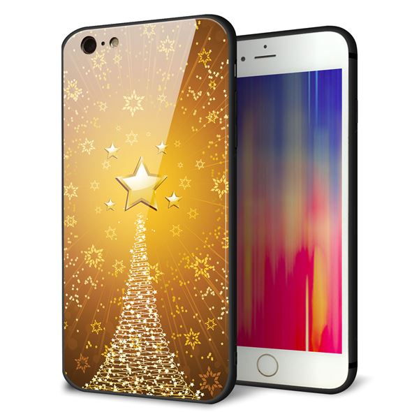 iPhone6 PLUS 強化ガラス＆TPUスマホケース ガラプリ【590 光の塔】