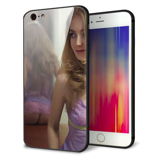 iPhone6 PLUS 強化ガラス＆TPUスマホケース ガラプリ【KM886 ミラー】