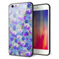 iPhone6 PLUS 強化ガラス＆TPUスマホケース ガラプリ【SC875 リバティプリント プレスドフラワー（ブルー）】