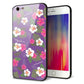 iPhone6 PLUS 強化ガラス＆TPUスマホケース ガラプリ【SC886 ハワイアンアロハレトロ（パープル）】