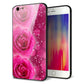 iPhone6 PLUS 強化ガラス＆TPUスマホケース ガラプリ【VA815 3連のバラ】
