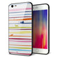 iPhone6 PLUS 強化ガラス＆TPUスマホケース ガラプリ【YA893 ストライプネコ02 L】