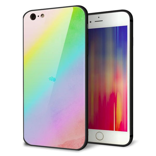 iPhone6 PLUS 強化ガラス＆TPUスマホケース ガラプリ【YJ287 デザイン】