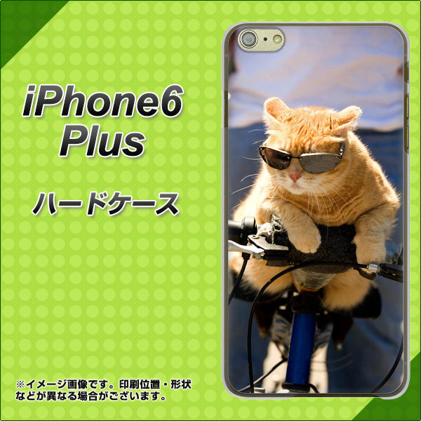 iPhone6 PLUS 高画質仕上げ 背面印刷 ハードケース【595 にゃんとサイクル】