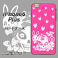 iPhone6 PLUS 高画質仕上げ 背面印刷 ハードケース【AG836 苺兎（ピンク）】