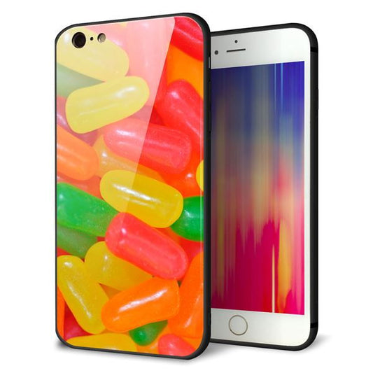 iPhone6s PLUS 強化ガラス＆TPUスマホケース ガラプリ【449 ジェリービーンズ】
