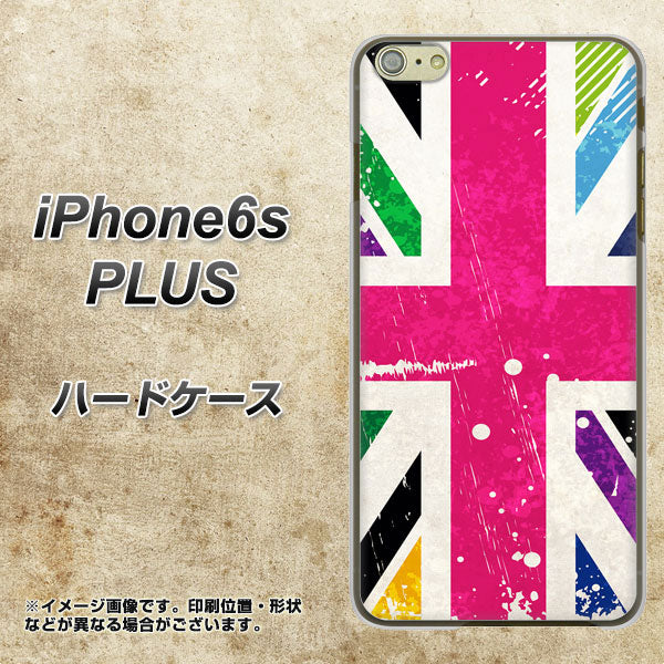 iPhone6s PLUS 高画質仕上げ 背面印刷 ハードケース【SC806 ユニオンジャック ピンクビンテージ】