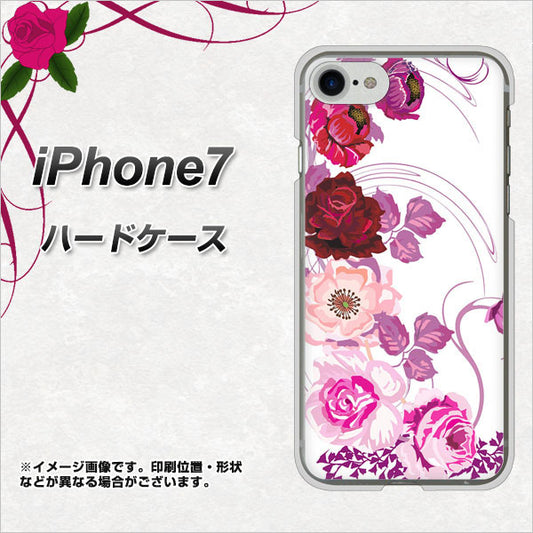 iPhone7 高画質仕上げ 背面印刷 ハードケース【116 ６月のバラ】