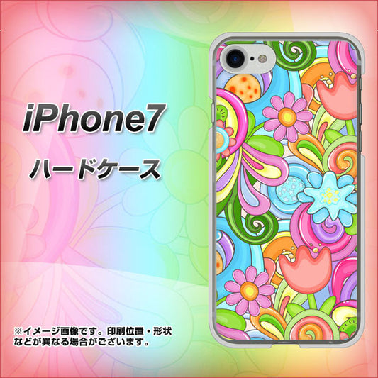iPhone7 高画質仕上げ 背面印刷 ハードケース【713 ミラクルフラワー】