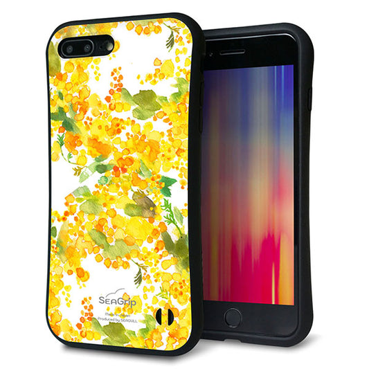 iPhone7 PLUS スマホケース 「SEA Grip」 グリップケース Sライン 【MA870 ミモザ】 UV印刷