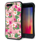 iPhone7 PLUS スマホケース 「SEA Grip」 グリップケース Sライン 【SC882 ハワイアンアロハレトロ ピンク】 UV印刷
