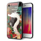iPhone8 強化ガラス＆TPUスマホケース ガラプリ【635 白龍】