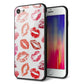 iPhone8 強化ガラス＆TPUスマホケース ガラプリ【734 キスkissキス】