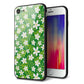 iPhone8 強化ガラス＆TPUスマホケース ガラプリ【760 ジャスミンの花畑】