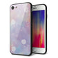 iPhone8 強化ガラス＆TPUスマホケース ガラプリ【KM883 シェル柄】