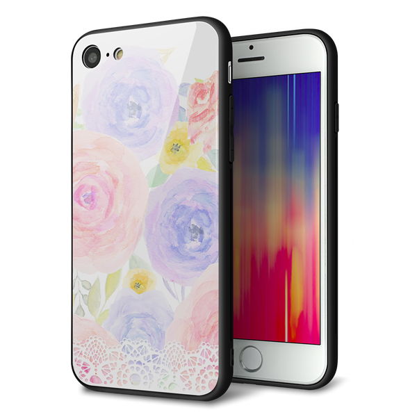 iPhone8 強化ガラス＆TPUスマホケース ガラプリ【SC947 ドゥ・パフューム５】