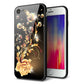 iPhone8 強化ガラス＆TPUスマホケース ガラプリ【VA823 気高きバラ】