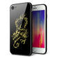 iPhone8 強化ガラス＆TPUスマホケース ガラプリ【VA831 闇と龍】