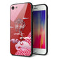 iPhone8 強化ガラス＆TPUスマホケース ガラプリ【YC907 雲竜02】