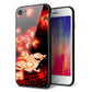 iPhone8 強化ガラス＆TPUスマホケース ガラプリ【YC909 赤竜02】