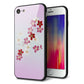 iPhone8 強化ガラス＆TPUスマホケース ガラプリ【YJ320 桜 和】