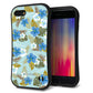 iPhone8 スマホケース 「SEA Grip」 グリップケース Sライン 【SC883 ハワイアンアロハレトロ ブルー】 UV印刷