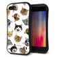 iPhone8 スマホケース 「SEA Grip」 グリップケース Sライン 【SC937 ねこどっと ホワイト】 UV印刷