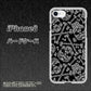 iPhone8 高画質仕上げ 背面印刷 ハードケース【363 ドクロの刺青】