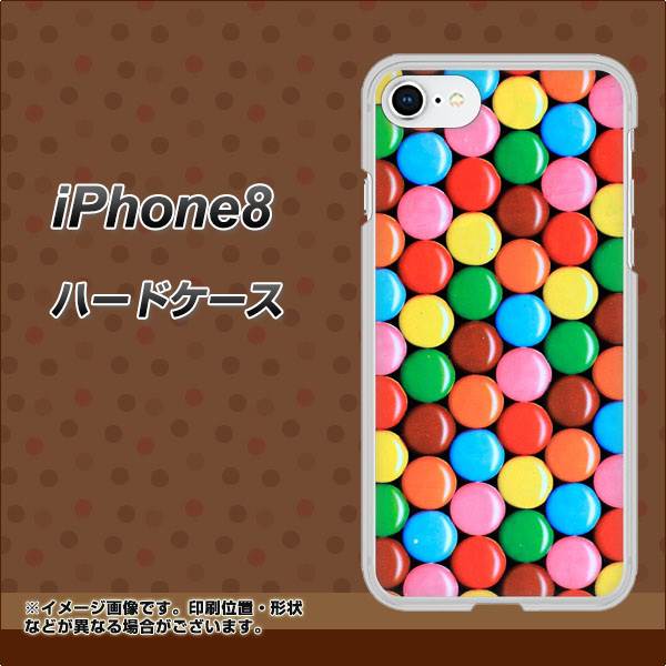 iPhone8 高画質仕上げ 背面印刷 ハードケース【448 マーブルチョコ】