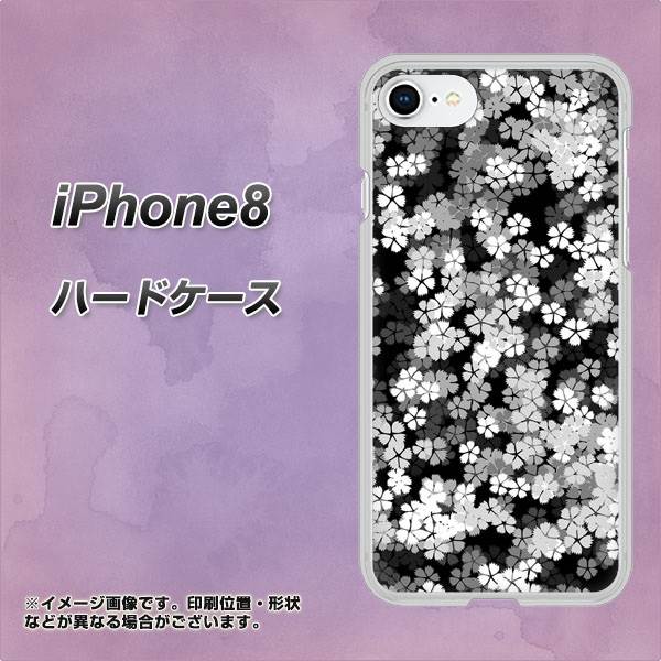 iPhone8 高画質仕上げ 背面印刷 ハードケース【1332 夜桜】