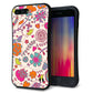 iPhone8 PLUS スマホケース 「SEA Grip」 グリップケース Sライン 【323 小鳥と花】 UV印刷