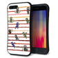iPhone8 PLUS スマホケース 「SEA Grip」 グリップケース Sライン 【HA131 ニンジャ ブンシン ユウヤケ 】 UV印刷