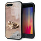 iPhone8 PLUS スマホケース 「SEA Grip」 グリップケース Sライン 【HA173 メインクーン+くすみカラー】 UV印刷