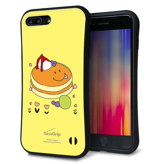 iPhone8 PLUS スマホケース 「SEA Grip」 グリップケース Sライン 【MA901 パンケーキ】 UV印刷