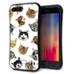 iPhone8 PLUS スマホケース 「SEA Grip」 グリップケース Sライン 【SC937 ねこどっと ホワイト】 UV印刷