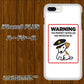 iPhone8 PLUS 高画質仕上げ 背面印刷 ハードケース【374 猛犬注意】