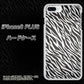 iPhone8 PLUS 高画質仕上げ 背面印刷 ハードケース【1057 デザインゼブラ（GL）】