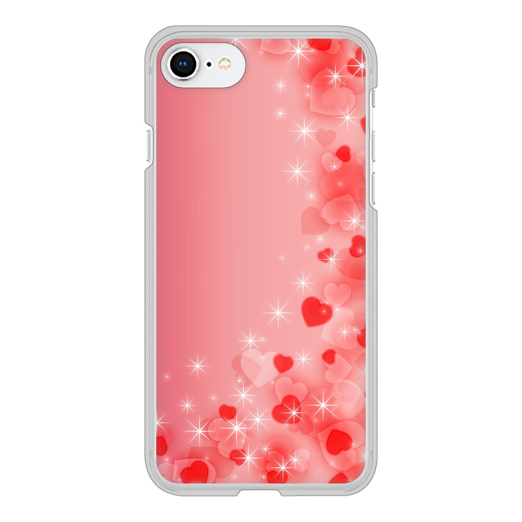 iPhone SE (第2世代) 高画質仕上げ 背面印刷 ハードケース 【003 ハート色の夢】