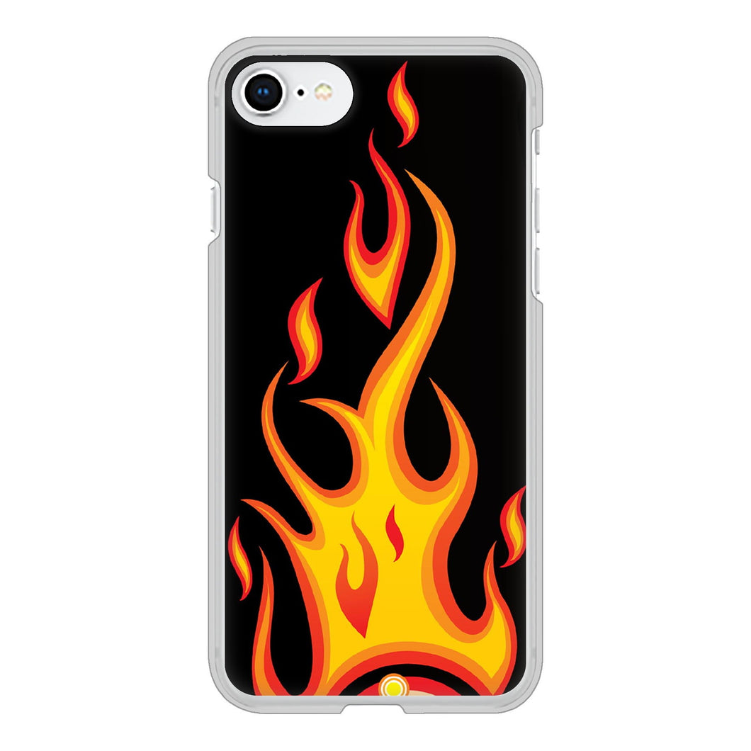 iPhone SE (第2世代) 高画質仕上げ 背面印刷 ハードケース 【010 ファイヤー】