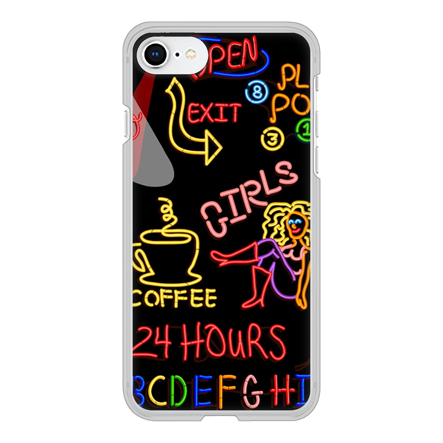 iPhone SE (第2世代) 高画質仕上げ 背面印刷 ハードケース 【284 カジノ】