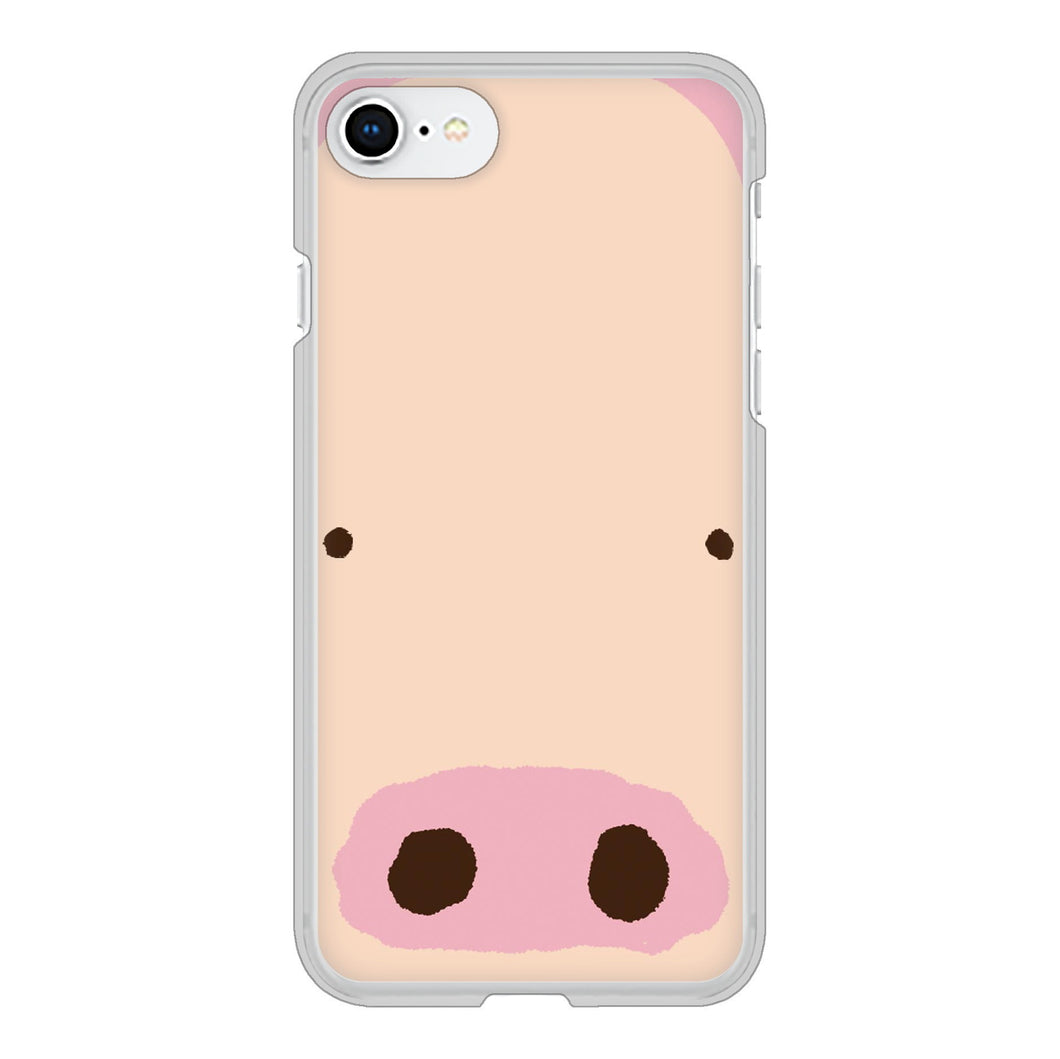 iPhone SE (第2世代) 高画質仕上げ 背面印刷 ハードケース ドアップアニマル